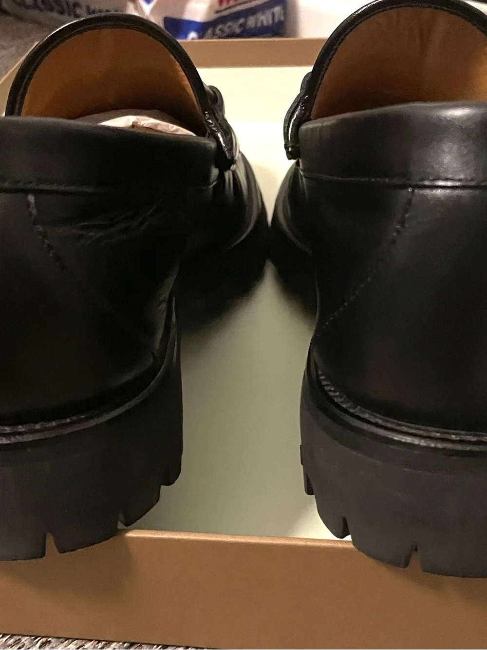 Gucci Black Leather Loafers with Red & Green Web and Silver Horsebit